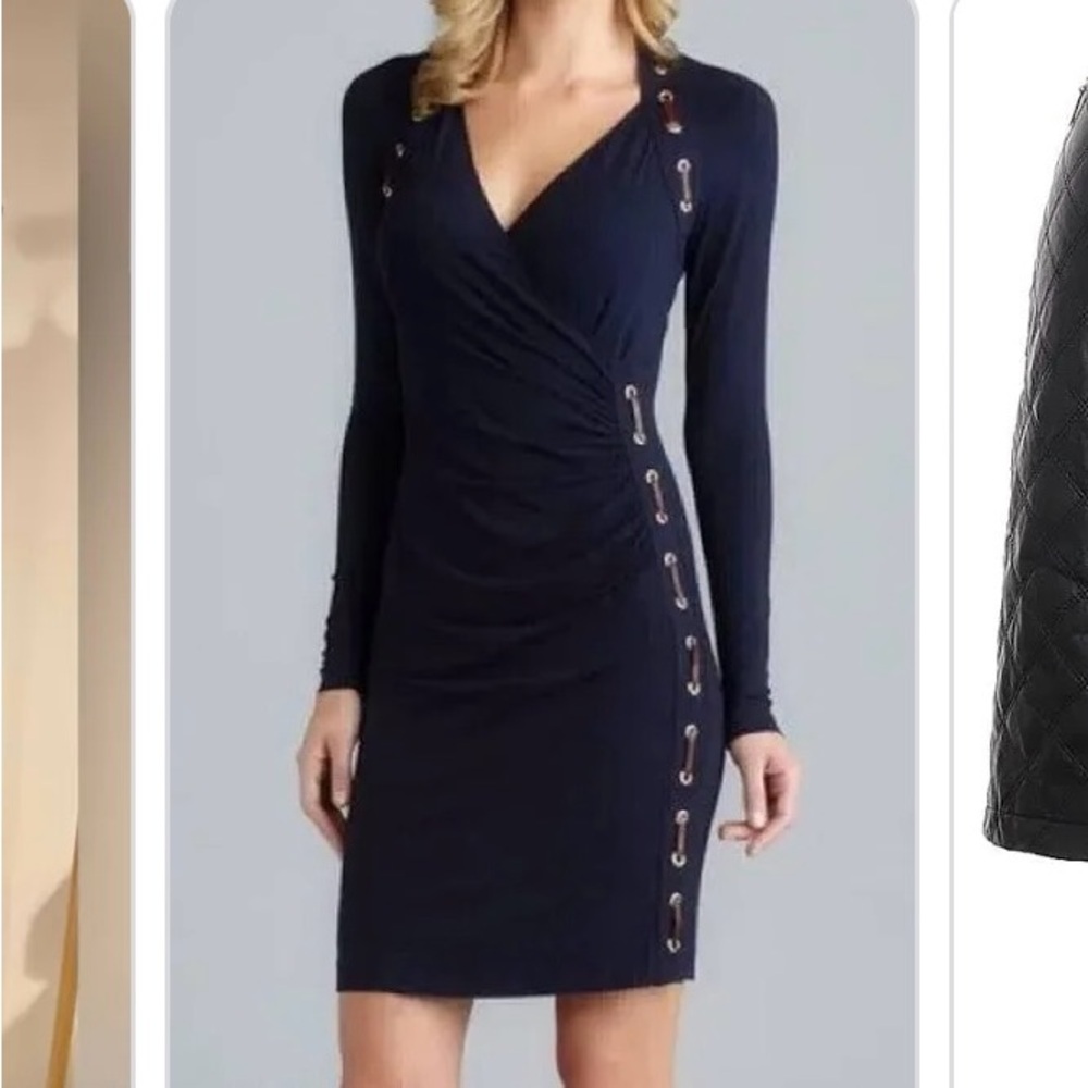 Carmen Marc Valvoline Black long sleeve dress size small new without tags.💕